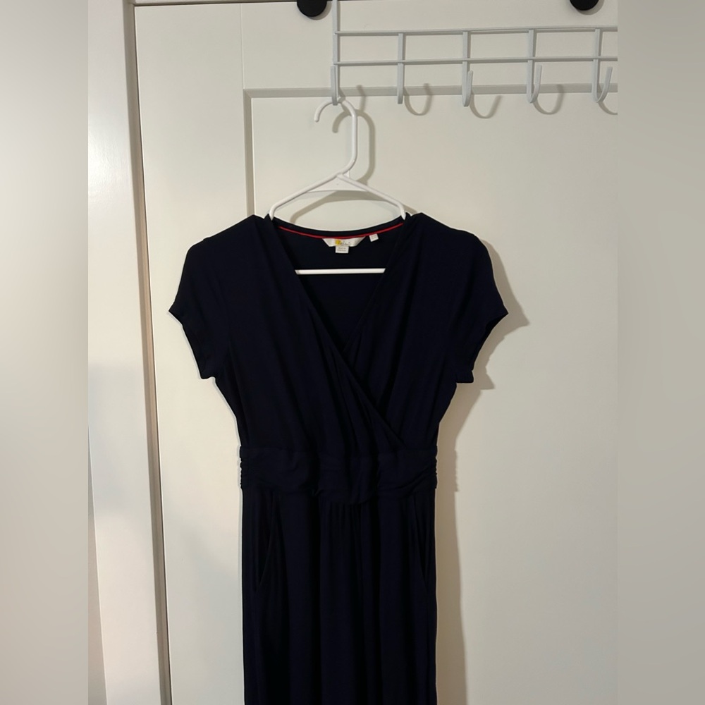 Boden Navy Cap Sleeve Dress - Picture 6 of 7